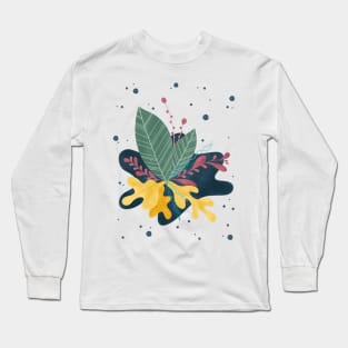 Floral Illustration Long Sleeve T-Shirt